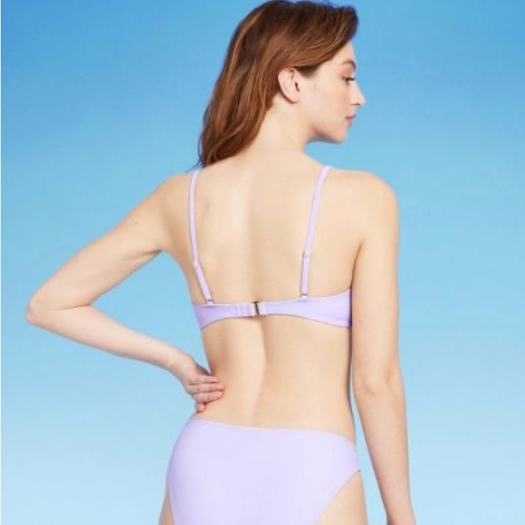 NWT WILD FABLE BIKINI TOP LIGHT PURPLE - Picture 4 of 7